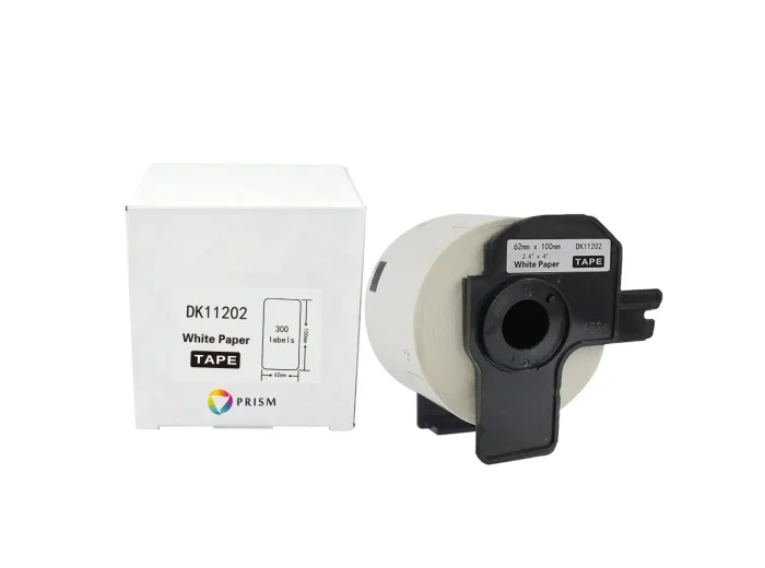 PRISM Brother etykieta DK-11202 62mm x 100mm 300 sztuk na rolce, czarny na białym