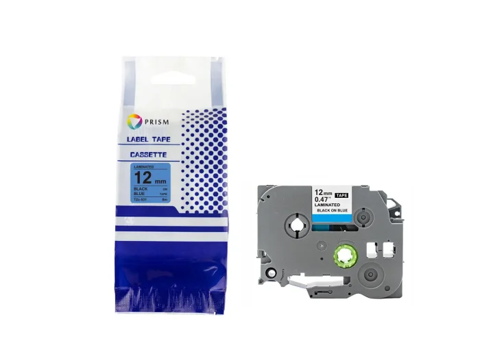 PRISM Brother taśma TZe-531 12mm x 8m czarny na niebieskim