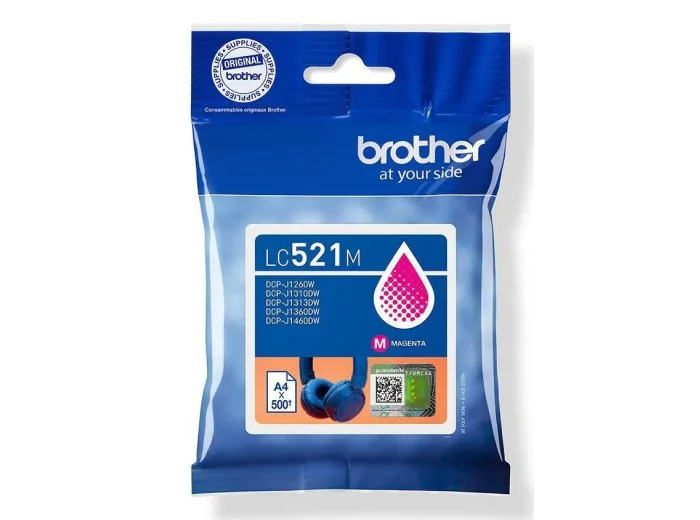 Brother Tusz LC521M Magenta 500str