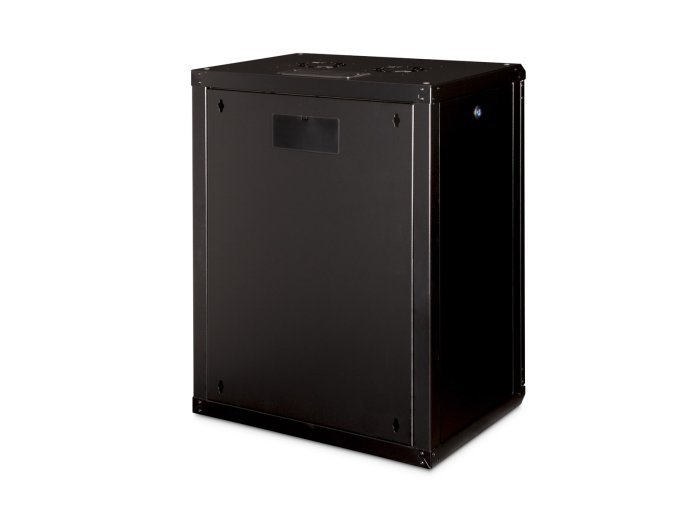 Digitus Szafa sieciowa wisząca Unique 19" 16U rack 600x450, drzwi szyba, czarny, niedzielona, złożona, 100kg
