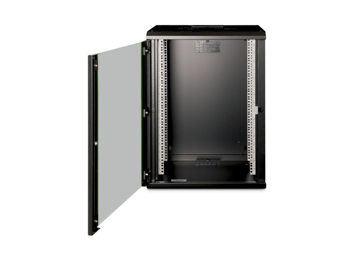 Digitus Szafa sieciowa wisząca Unique 19" 16U rack 600x450, drzwi szyba, czarny, niedzielona, złożona, 100kg