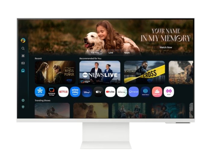 Monitor 32 cale Smart M80F VA 3840x2160 UHD 16:9 1xHDMI 1xUSB-C 1xUSB-A 4ms 60Hz SmartTV HAS+PIV pilot głośniki kamera płaski 3Y2d2 (LS32FM801UUXEN)
