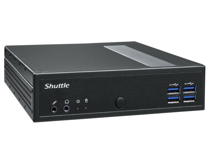 Shuttle DL30N komputer typu barebone Wielkość PC 1.35L Czarny N100
