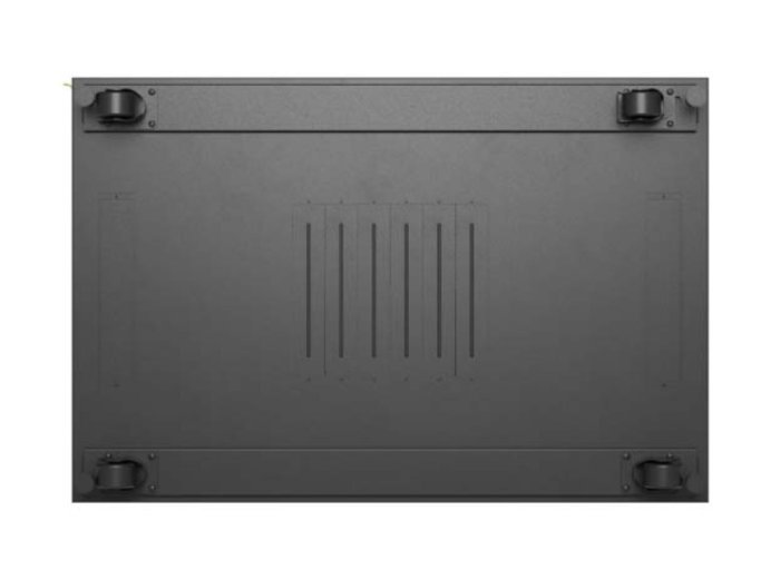 Szafa instalacyjna rack stojąca 19 cali 47U 800x1200 czarna drzwi perforowane LCD (flat pack) V2