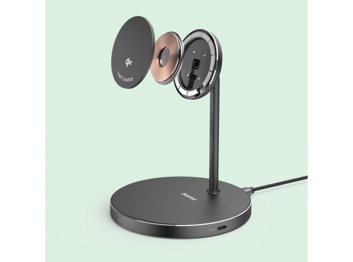 Ładowarka indukcyjna fast charge 15w czarna
