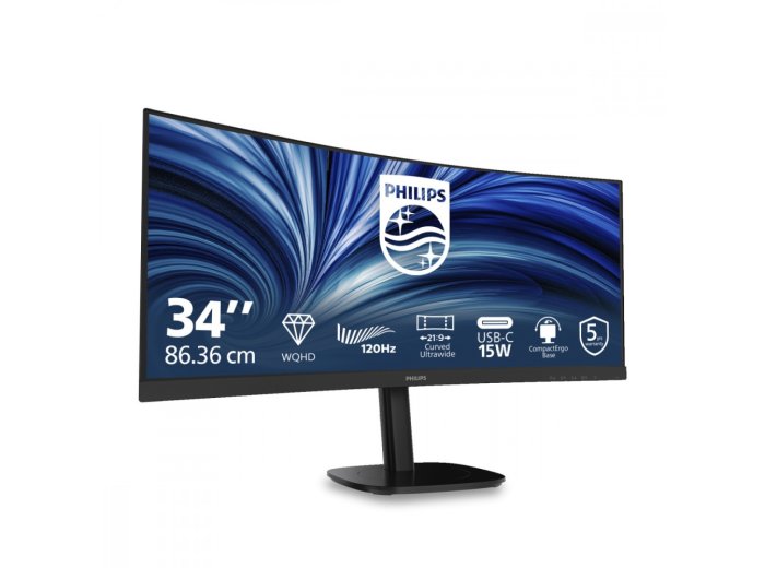 Monitor 34 cale 34B2N3500C Curved VA HDMI DP USB-C HAS Głośniki
