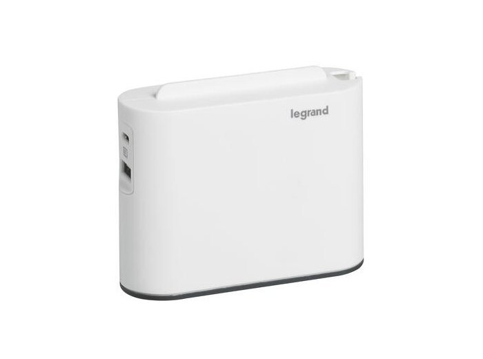 Rozgałęziacz 2x2P+USB AC Biało/czarny