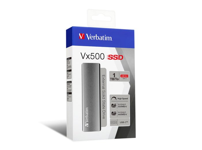 VX500 EXTERNAL SSD DRIVE 1TB/SILVER USB3.1