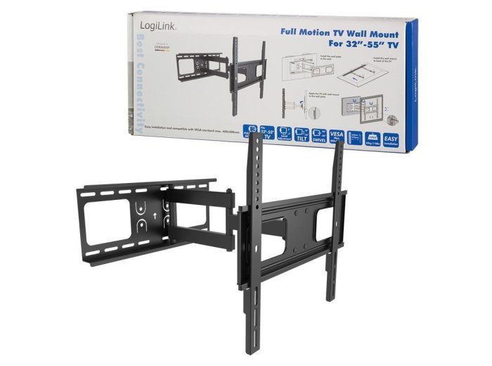 LogiLink BP0015 uchwyt do telewizorów 139,7 cm (55") Czarny