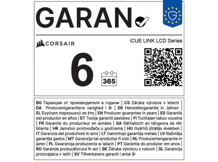 Chłodzenie procesora iCUE LINK TITAN II 360RX LCD 360mm białe