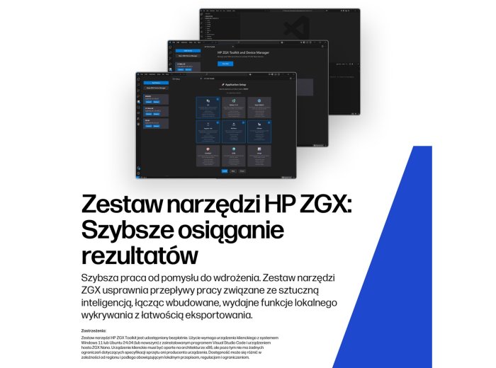 HP ZGX Nano G1n AI GB10 128 GB LPDDR5x-SDRAM 4 TB SSD Linux Mini PC Stanowisko AI Workstation, AI PC Czarny