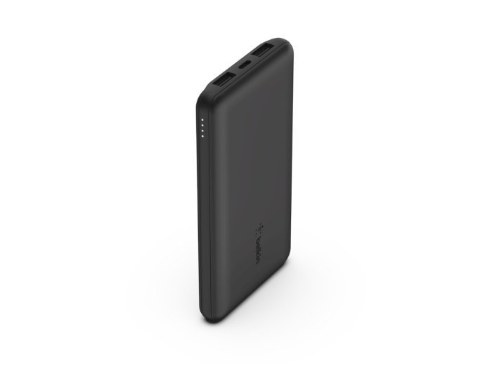PowerBank 10 000mAh USB A i C 15W czarny