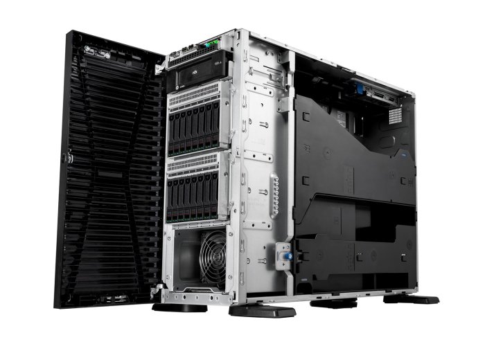 Serwer HPE ProLiant ML110 Gen11 Intel Xeon-B 3508U 8-Core (2.10GHz 22.50MB) 32GB (1 x 32GB) 2 x 2TB 4 x LFF Low Profile SATA 2 x 1000W