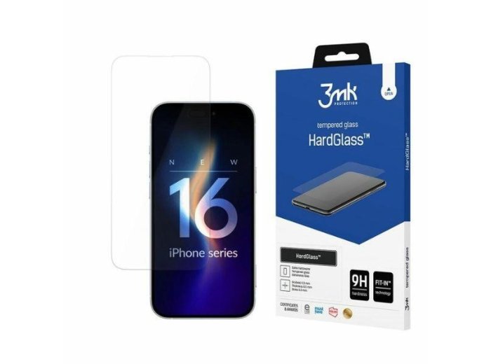 HardGlass iPhone 16 Plus 6,7" szkło hartowane 9H