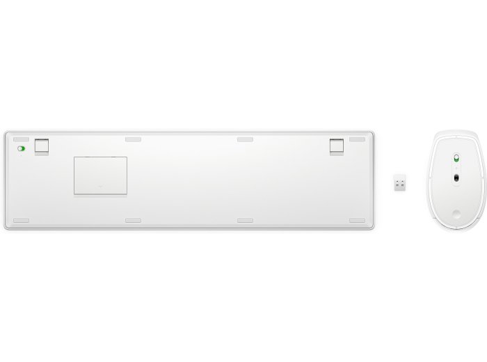 Zestaw klawiatura + mysz HP 650 Wireless Keyboard and Mouse Combo bezprzewodowe białe 4R016AA
