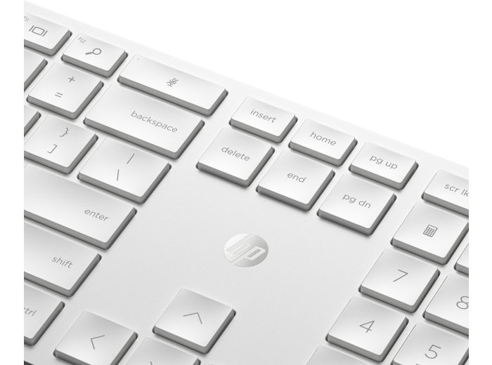 Zestaw klawiatura + mysz HP 650 Wireless Keyboard and Mouse Combo bezprzewodowe białe 4R016AA