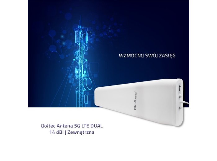 Antena 5G LTE DUAL | 14 dBi | Zewnętrzna