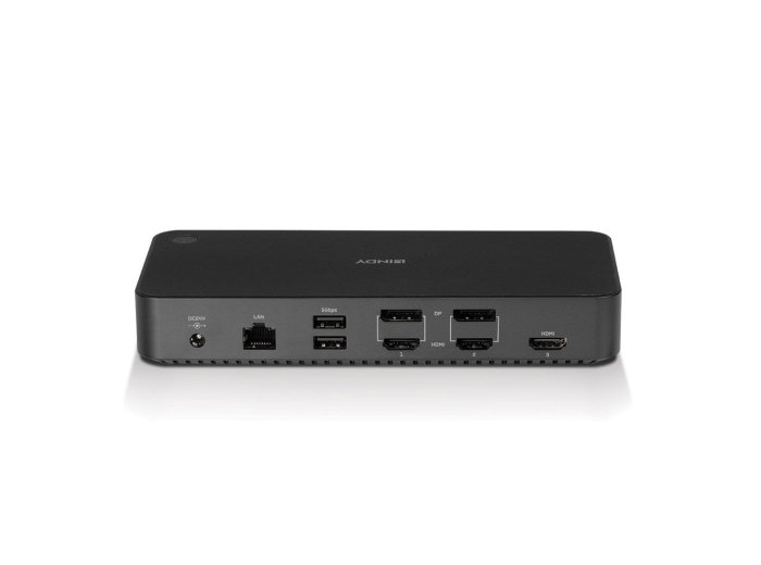 Uniwersalna, hybrydowa stacja dokująca USB typu C i A do laptopa z obsługą 3x4K (DP, HDMI)