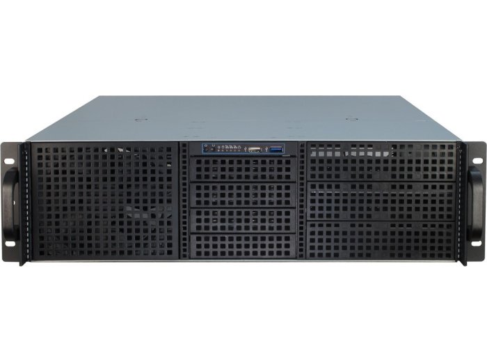 Inter-Tech 3U-30248 Stojak Czarny, Stal nierdzewna