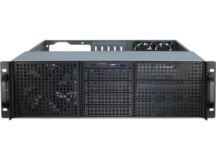 Inter-Tech 3U-30248 Stojak Czarny, Stal nierdzewna