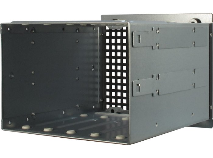 Inter-Tech 3U-30248 Stojak Czarny, Stal nierdzewna