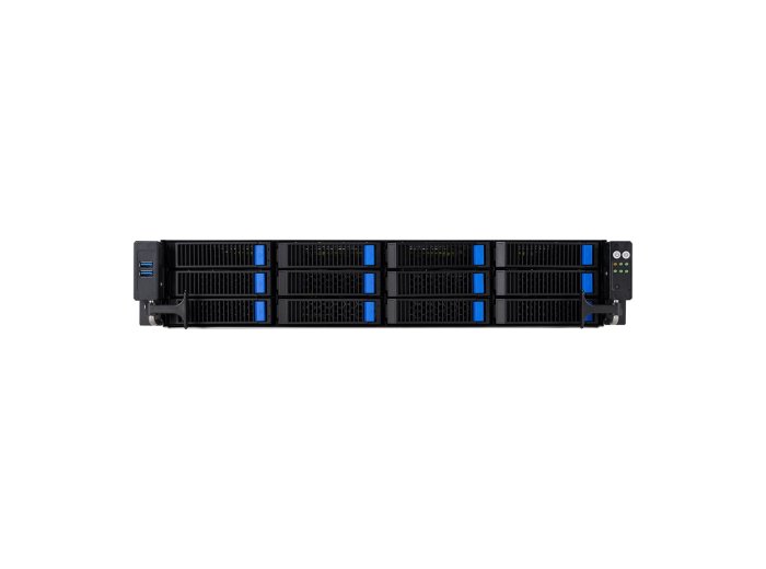 Platforma Asus Rack (2U) RS521A-E12-RS12U AMD Epyc 9005/9004 (12x NVMe/SATA HS, 2xM.2, 2x1Gbe, IPMI, 1+1 1600W)