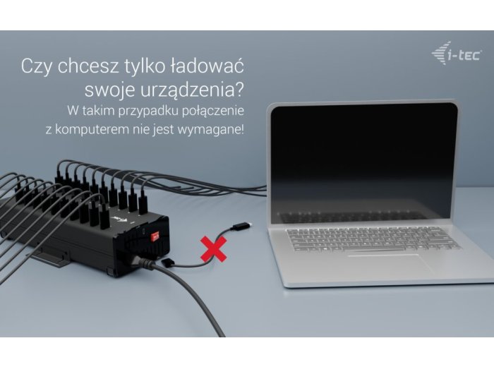 i-tec USB-C/USB-A Metal Charging + data HUB 15W per port 20x USB-C