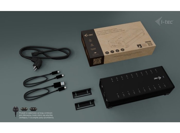 i-tec USB-C/USB-A Metal Charging + data HUB 15W per port 20x USB-C