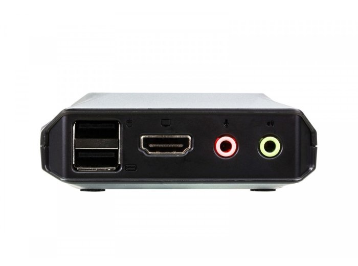 Przełącznik KVM z 2 portami USB 4K HDMI ze zdalnym selektorem portów