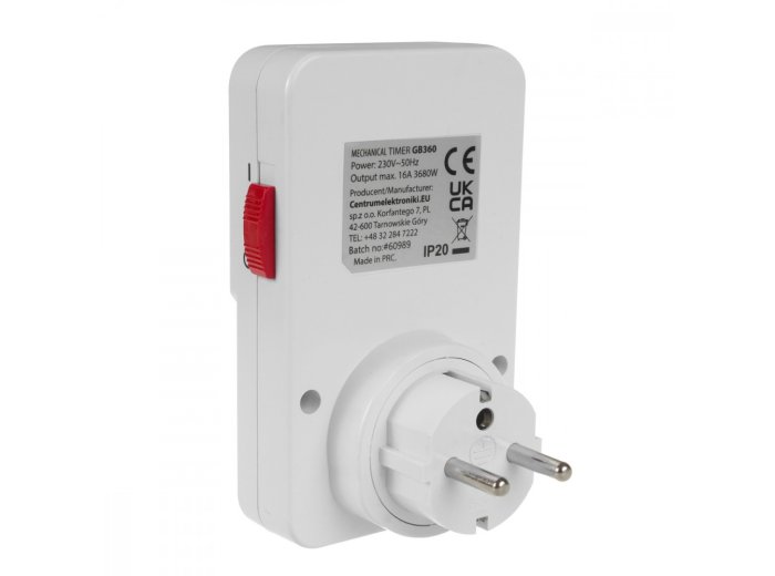 Włącznik czasowy timer mechaniczny GB360 E