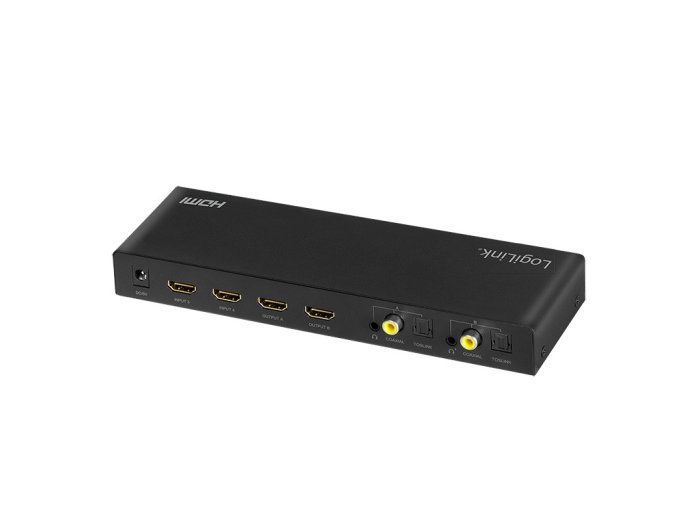 Switch 4x2 HDMI, 4K 60Hz, z pilotem