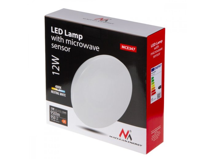 Lampa sufitowa LED z czujnikiem zmierzchu MCE347