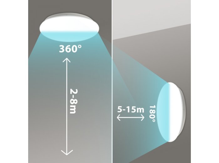 Lampa sufitowa LED z czujnikiem zmierzchu MCE347