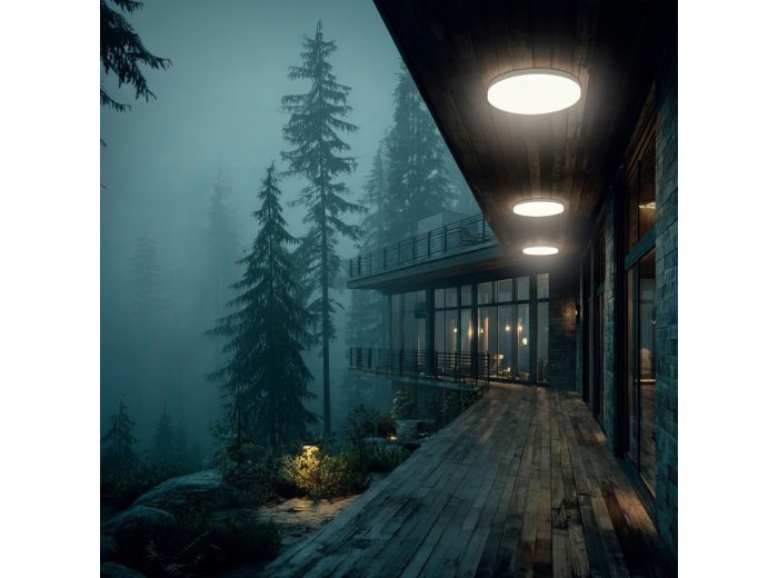 Lampa sufitowa LED z czujnikiem zmierzchu MCE347
