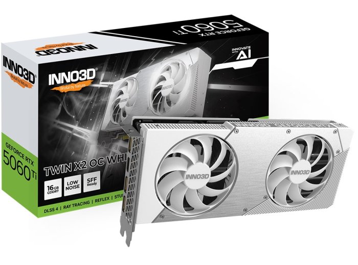 Karta graficzna INNO3 RTX 5060 Ti Twin X2 OC WHITE 16GB
