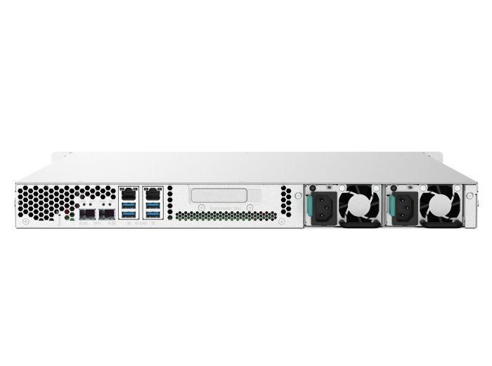 Qnap TS-432PXU-RP-2G, 1U, 4 x 2.5"/3.5" SATA , Annapurna Labs Alpine AL324 1.7GH, 2GB DDR4 UDIMM (Max. 16GB), 2 x 10GbE SFP+, 2 x 2.5GbE, Redundant PSU