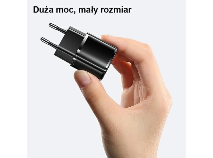 Ładowarka sieciowa 1xUSB-C T36 20W + kabel Lightning PD3.0 Fast Charging