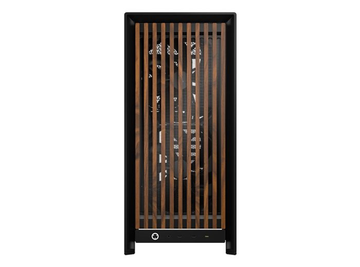 Corsair FRAME 5000D WOOD RS Midi Tower Czarny, Orzech włoski