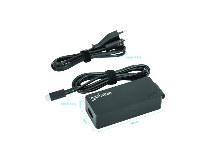 Manhattan 102490 adapter zasilający/ inwentor Wewnętrzna Czarny