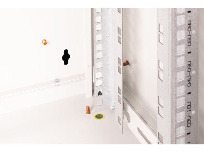 Digitus Szafa sieciowa wisząca Unique 19" 12U rack 600x450, drzwi szyba, szary, niedzielona, złożona, 100kg