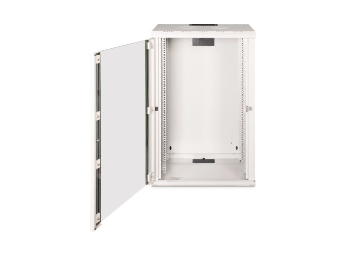 Digitus Szafa sieciowa wisząca Unique 19" 20U rack 600x450, drzwi szyba, szary, niedzielona, złożona, 100kg