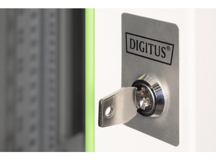 Digitus Szafa sieciowa wisząca Unique 19" 20U rack 600x450, drzwi szyba, szary, niedzielona, złożona, 100kg