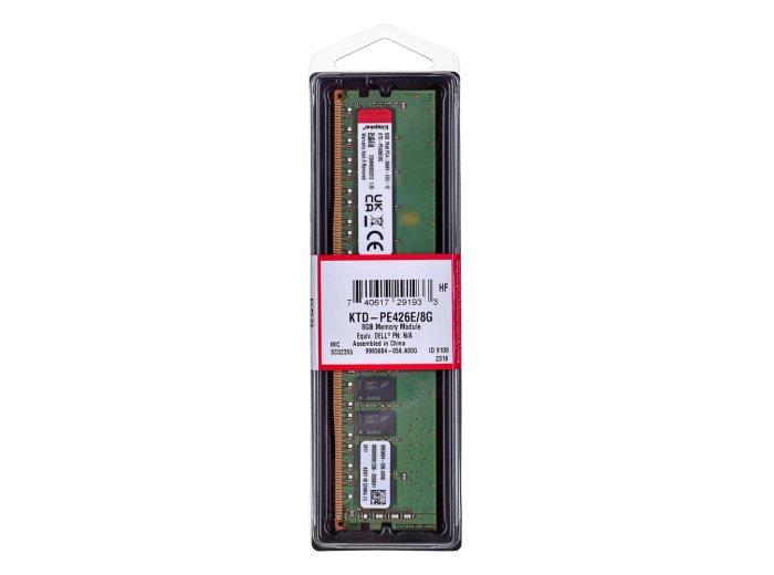 Pamięć Kingston dedykowana do Dell 8GB DDR4-2666Mhz ECC Module