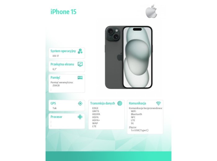 iPhone 15 256GB Black