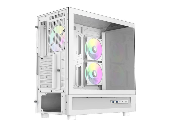 GameMax NEX C51 WH zabezpieczenia & uchwyty komputerów Biały