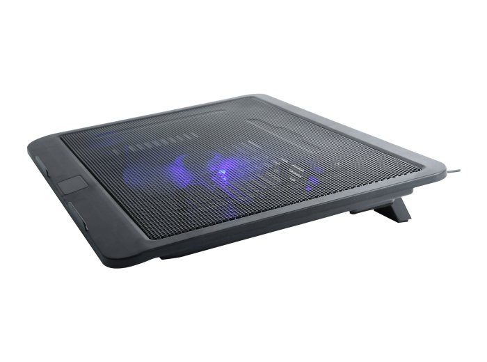 GEMBIRD PODSTAWKA CHŁODZĄCA POD NOTEBOOKA 15" 1X WENTYLATOR 12CM, PODŚWIETLENIE LED, NBS-1F15-04