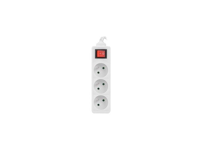 Przedłużacz Lanberg PS1-03E-0300-W (3m; kolor biały)