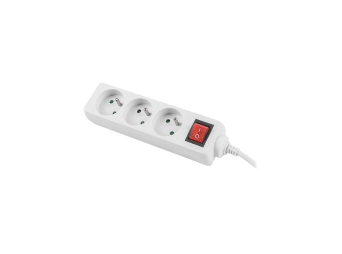 Przedłużacz Lanberg PS1-03E-0300-W (3m; kolor biały)