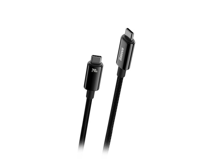 Kabel Baseus CAWJ040101 USB-C - USB-C 240W 480Mb/s 2m - czarno-szary
