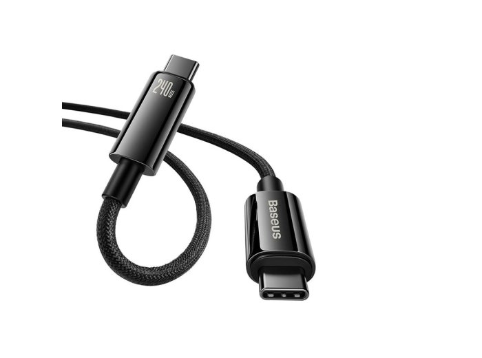 Kabel Baseus CAWJ040101 USB-C - USB-C 240W 480Mb/s 2m - czarno-szary